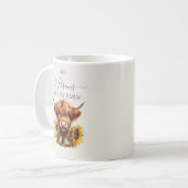 Mug Family Farm Rustic Sunflower Highland Cow (Devant gauche)