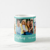 Mug Family Is Everything 3 Photo Collage Family Name (Centre)