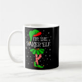Mug Family Matching Women Girls I'm The Baker Elf Chri (Gauche)