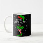 Mug Family Matching Women Girls I'm The Cool Aunt Elf (Gauche)
