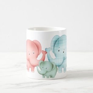 Mug Family Of Elephant Papa et bébé