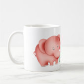 Mug Family Of Elephant Papa et bébé (Gauche)