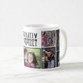 Mug Family Photo Collage 9 Photos Ajouter un nom Easy  (Devant droit)