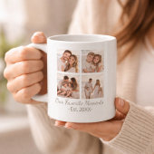 Mug Family Photo Collage with Custom Text