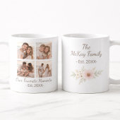 Mug Family Photo Collage with Custom Text