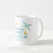 Mug Family Reunion Palm Tree Beach Nom (Devant droit)