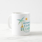 Mug Family Reunion Palm Tree Beach Nom (Devant gauche)