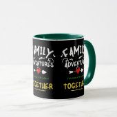 Mug Family Travel Adventures Exploring Together (Devant droit)
