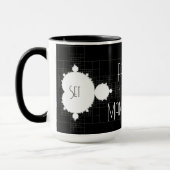 Mug Famous Full Mandelbrot Set Personalized Name  (Gauche)