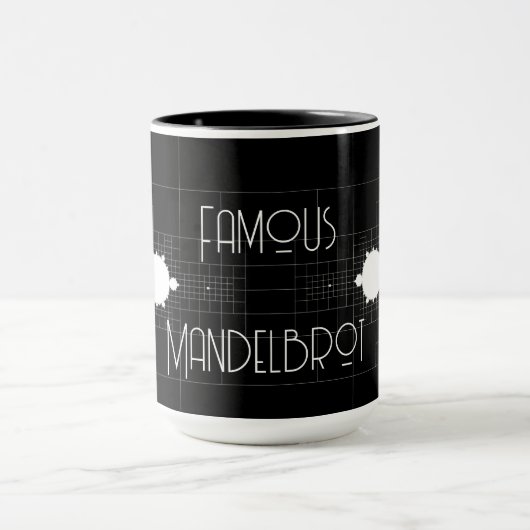 Mug Famous Full Mandelbrot Set Personalized Name  (Centre)