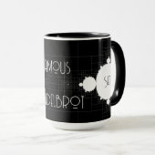 Mug Famous Full Mandelbrot Set Personalized Name  (Devant droit)