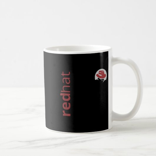 Mug Fan Casquette rouge Linux Tee Tux Penguin Open Sou (Droite)