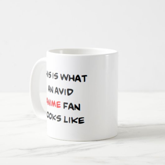 Mug fan d'anime, avide (Devant gauche)