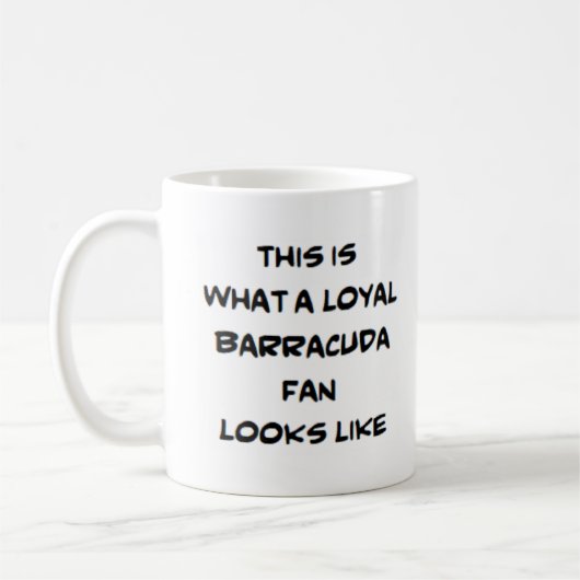 Mug fan de barracuda, loyal (Gauche)