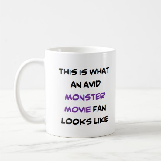 Mug fan de cinéma monstre, passionné (Gauche)
