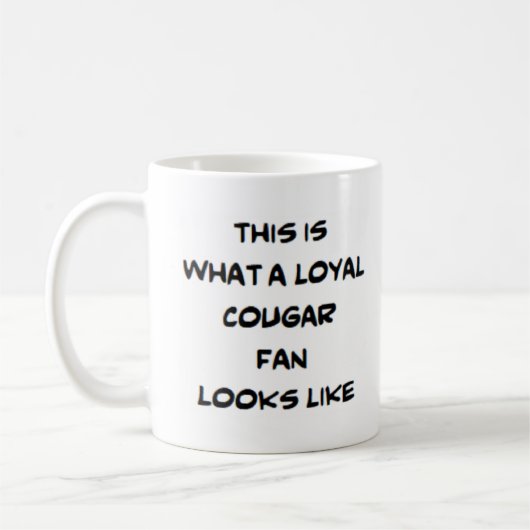 Mug fan de cougar, loyal (Gauche)