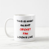 Mug fan de cricket, avide (Gauche)