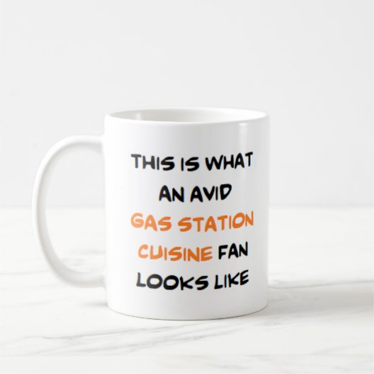 Mug fan de cuisine de station service (Gauche)