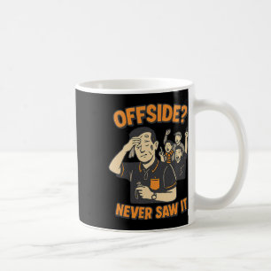 Mug Fan de foot rétro Hors-jeu Jamais vu Graphique