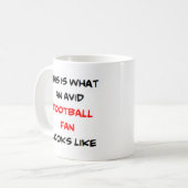 Mug fan de football, avide (Devant gauche)