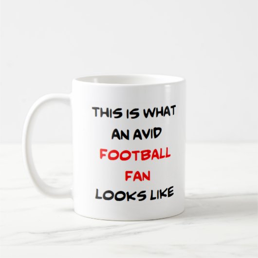 Mug fan de football, avide (Gauche)