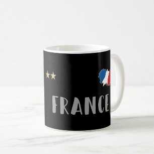 Mug Fan de football France Chemise Française