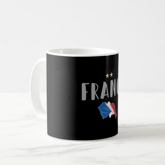 Mug Fan de football France Chemise Française (Devant gauche)