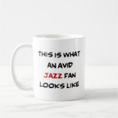 Mug fan de jazz, passionné (Gauche)