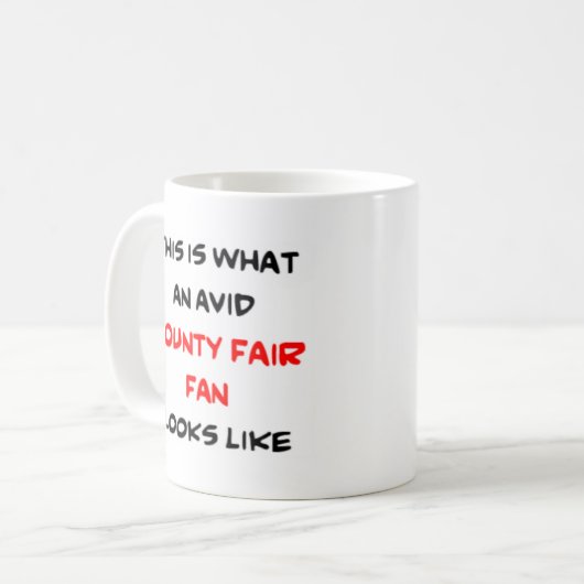 Mug fan de la fête du comté (Devant gauche)