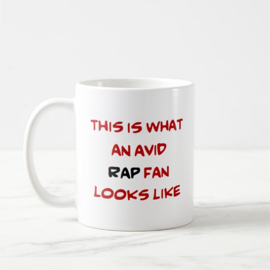 Mug fan de rap, avide (Gauche)