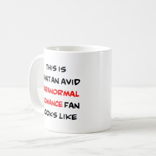 Mug fan de romance paranormale, avide (Devant gauche)