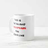 Mug fan de shakespeare, avide (Devant gauche)