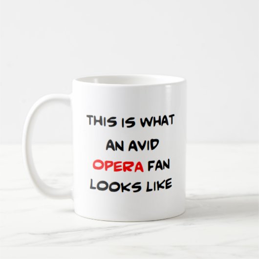 Mug fan d'opéra, passionné (Gauche)