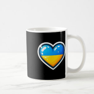 Mug Fan Ukrainienne Bynner Drapeau de l'Ukraine Cœur M