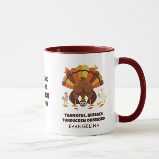 Mug FANATIQUE DE TURDUCKEN Funny Thanksgiving (Droite)