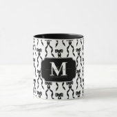 Mug Fancy Black Bow Monogramme (Centre)
