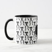Mug Fancy Black Bow Monogramme (Gauche)