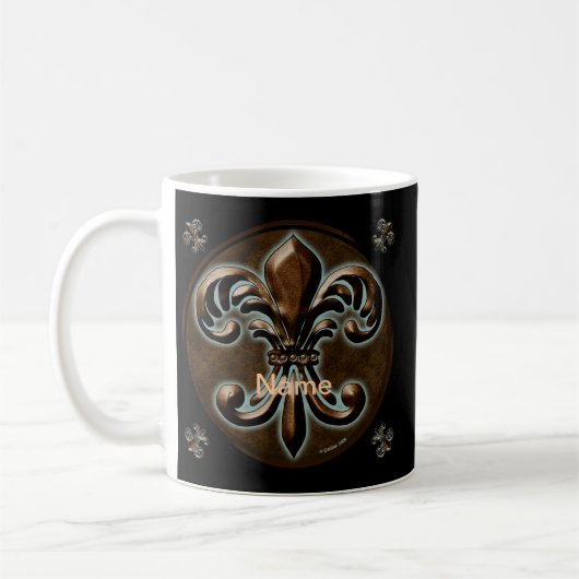 Mug Fancy Fleur De Lis (Gauche)