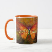 Mug Fancy papillon personnalisé (Gauche)