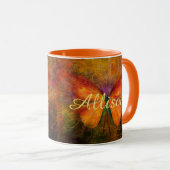 Mug Fancy papillon personnalisé (Devant droit)