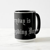 Mug Fancy Text Everyday est Thanksgiving Day Motivatio (Devant droit)