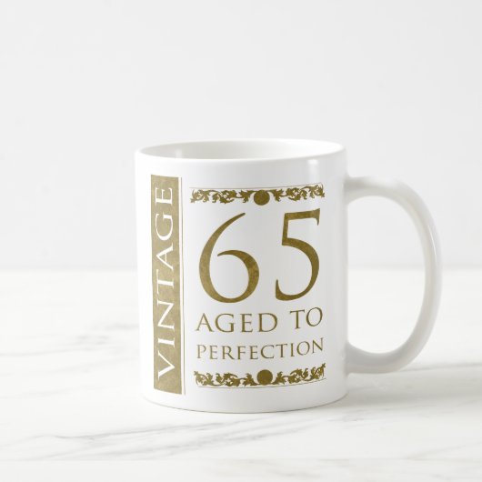 Mug Fancy Vintage 65e anniversaire (Droite)