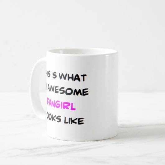 Mug fangirl, génial (Devant gauche)