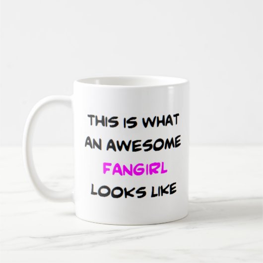 Mug fangirl, génial (Gauche)