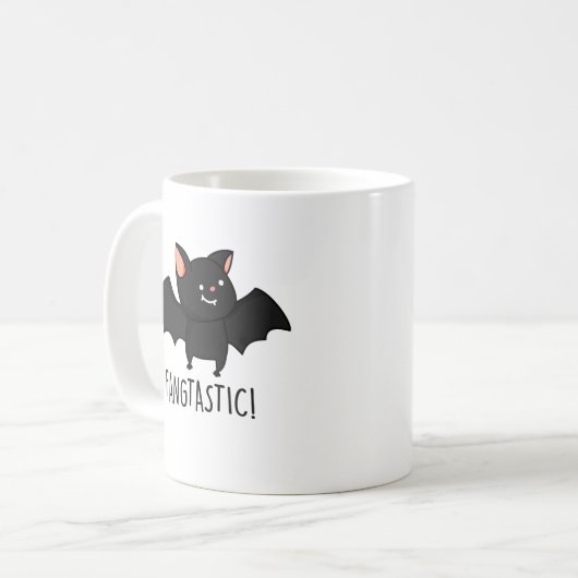 Mug Fangtastic Funny Halloween Pun (Devant gauche)