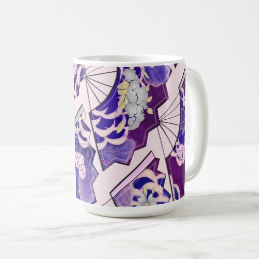 Mug Fans traditionnels japonais (Devant droit)