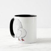 Mug Fantail Pigeon White (Devant gauche)