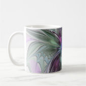 Mug Fantaisie Abstraite Moderne Fleur Fractale Colorée (Gauche)