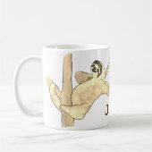 Mug Fantaisie dans l'arbre Chill Animal Humour Nom Jac (Gauche)