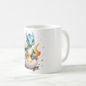 Mug Fantaisie de bébé dragon qui éclot (Devant droit)